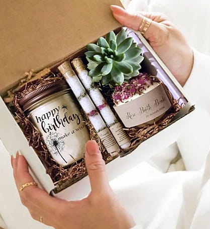 Happy Birthday Succulent & Spa Gift Box